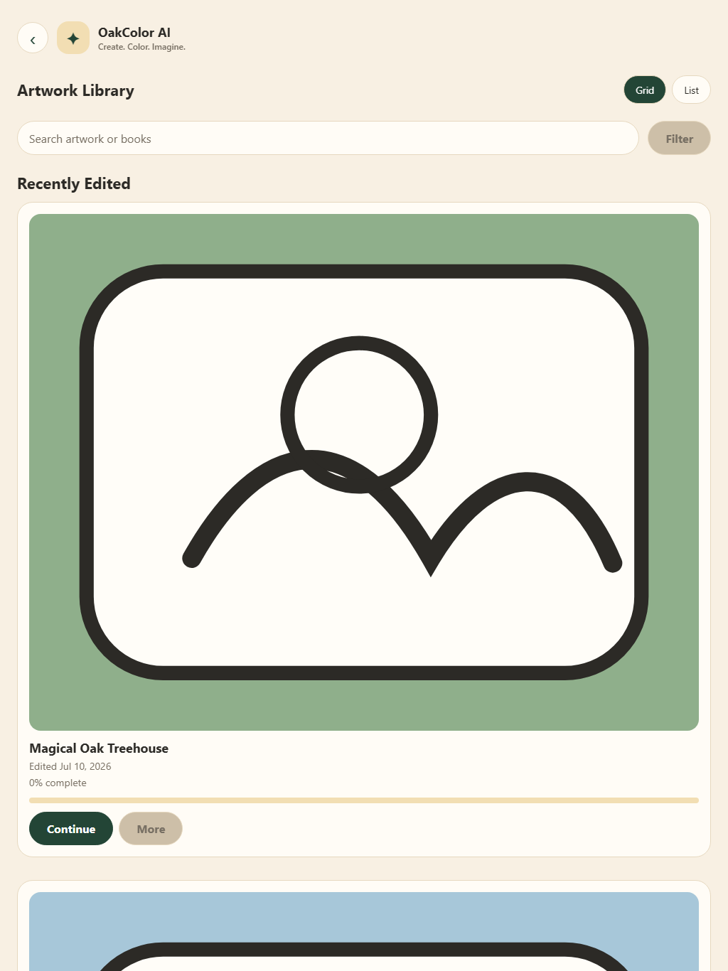 Book Collections app screenshot